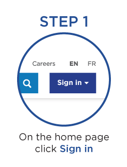 Step 1: on the home page, click Sign In