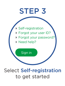 Step 3: Select Self-Registration to get started