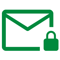 Secure mail icon