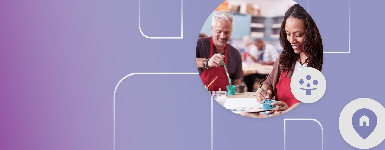 A group doing fun activity.